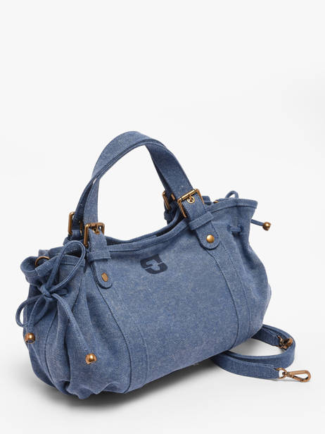 Sac Bandoulière Canvas Coton Gerard darel Bleu canvas D489 vue secondaire 1