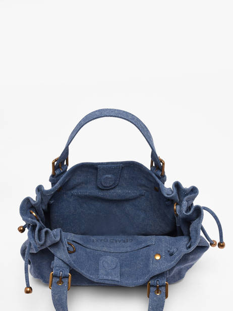 Sac Bandoulière Canvas Coton Gerard darel Bleu canvas D489 vue secondaire 2