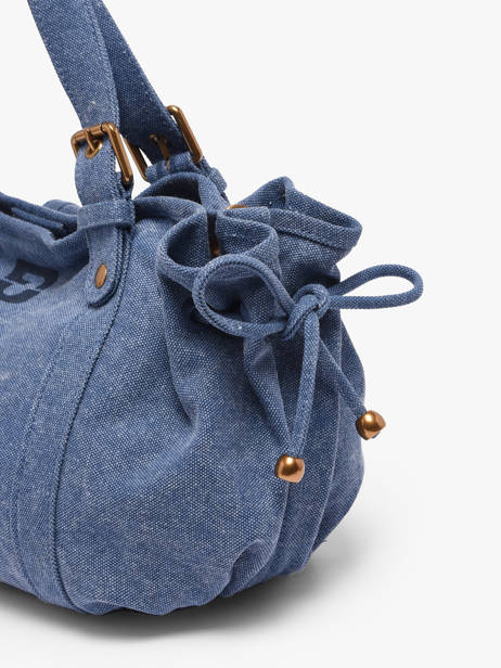 Sac Bandoulière Canvas Coton Gerard darel Bleu canvas D489 vue secondaire 4