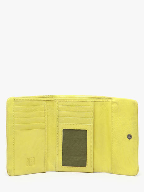 Portefeuille Cuir Biba Jaune wallet TOT2L vue secondaire 1