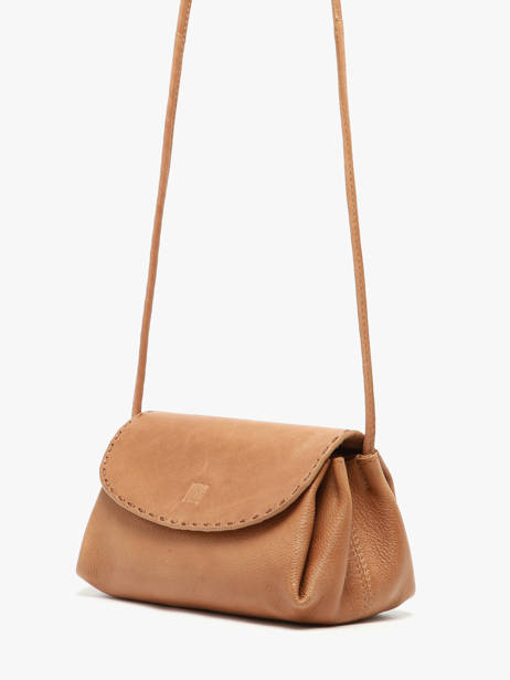 Cross Body Tas Leather Biba Bruin leather ISE1L ander zicht 1