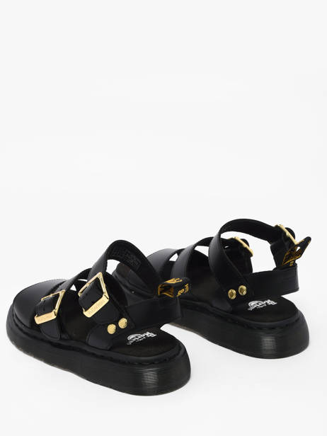 Sandalen Uit Leder Dr martens Zwart women 42329001 ander zicht 2