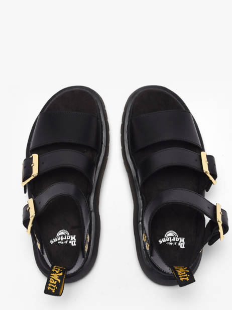 Sandalen Uit Leder Dr martens Zwart women 42329001 ander zicht 3