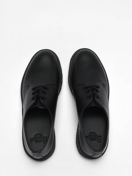 Chaussures Derbies En Cuir Dr martens Noir boy 14345001 vue secondaire 3