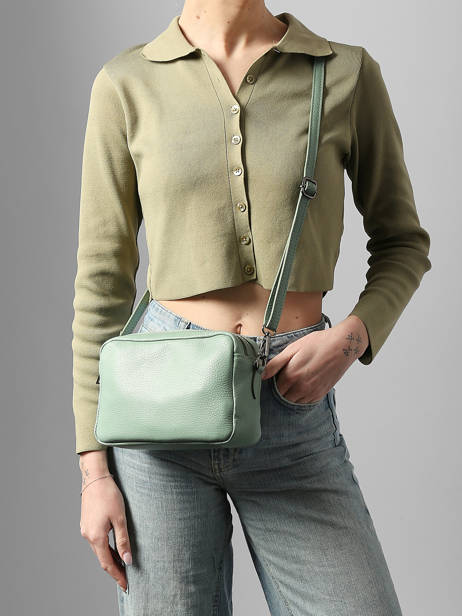 Sac Bandoulière Caviar Cuir Milano Vert caviar CA25112 vue secondaire 1