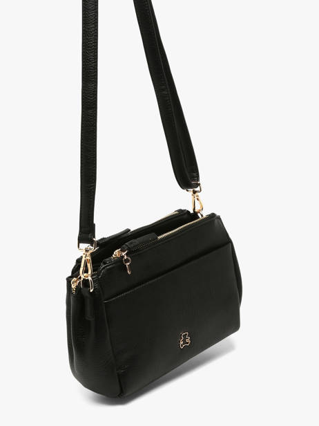 Cross Body Tas Soft Lulu castagnette Zwart soft 2 ander zicht 1