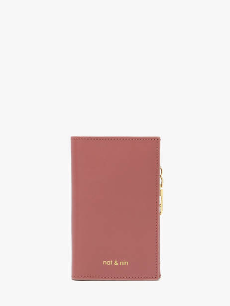 Portemonnee Vintage Leder Nat et nin Roze vintage OSHI