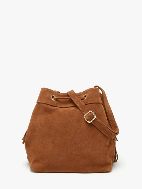 Cross Body Tas Velvet Milano Bruin velvet VE24116O ander zicht 3