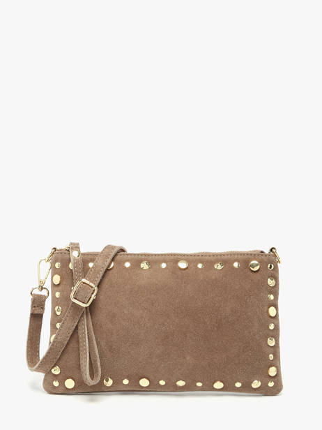 Sac Bandoulière Velvet Cuir Milano Marron velvet VE24111O
