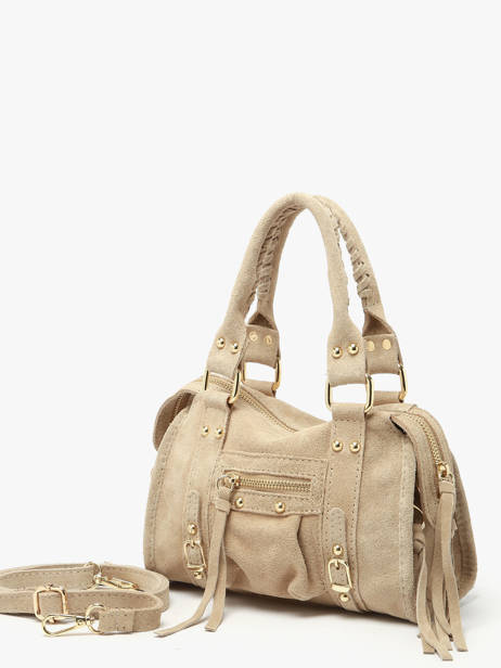 Sac Bandoulière Velvet Milano Beige velvet VE24092O vue secondaire 1