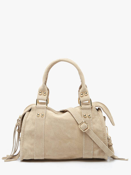 Cross Body Tas Velvet Milano Beige velvet VE24093O ander zicht 3