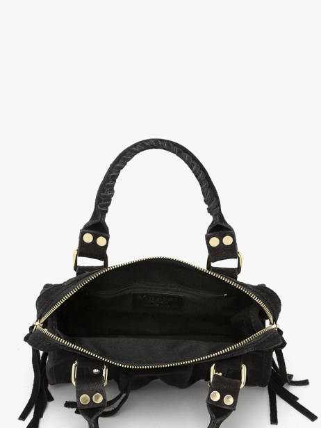 Cross Body Tas Velvet Leder Milano Zwart velvet VE24093O ander zicht 3