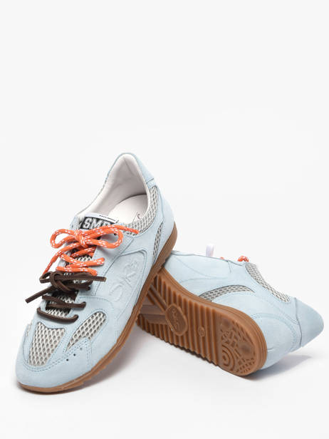 Sneakers Uit Leder Semerdjian Blauw women BILLI243 ander zicht 2