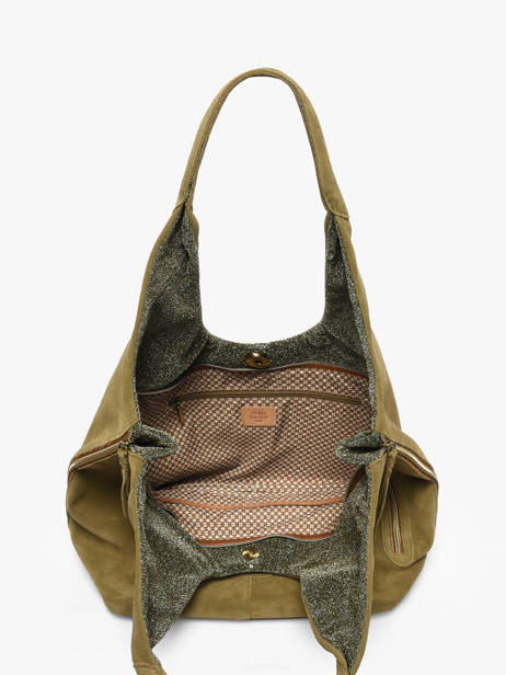 Schoudertas Vintage Leder Mila louise Zilver vintage 23030V ander zicht 2