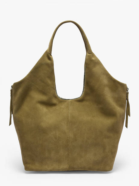 Schoudertas Vintage Leder Mila louise Zilver vintage 23030V ander zicht 3