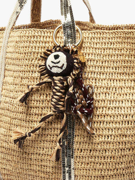 Bijoux De Sac Viamailbag Beige short charm S vue secondaire 2