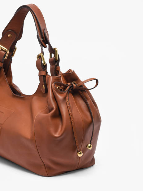 Schoudertas Chiara Leder Gerard darel Bruin chiara DDS84420 ander zicht 4