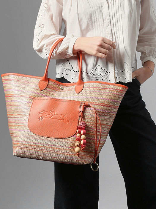 Longchamp Le panier pliage rainbow Besace Blanc