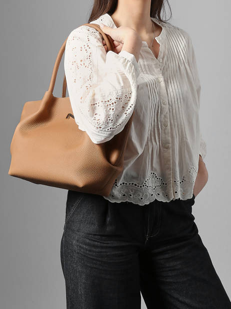 Sac Porté épaule Galatée Cuir Nathan baume Marron nymphea 3 vue secondaire 1