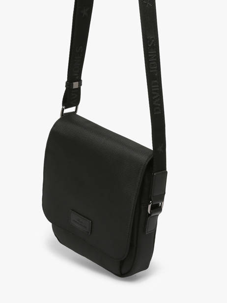 Cross Body Tas David jones Zwart men 931105 ander zicht 1