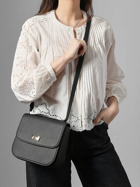 Cross Body Tas Ulysse Leder Nathan baume Zwart odyssey 2 ander zicht 1