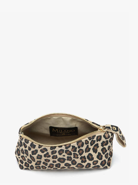 Etui Leder Milano Beige velvet leopardo VL22114 ander zicht 1