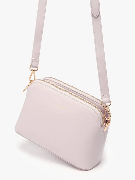 Cross Body Tas French Polyurethaan David jones Violet french CM7342 ander zicht 2