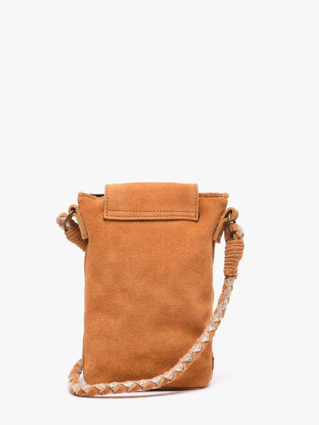 Cross Body Tas Brianna Leder Pieces Oranje brianna 17163616 ander zicht 3