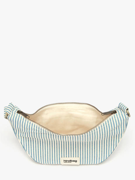Cross Body Tas Rayures Katoen Hindbag Blauw rayures RA ander zicht 2