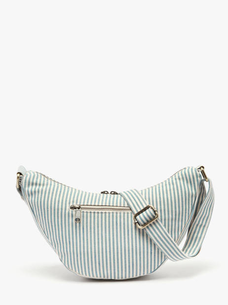 Cross Body Tas Rayures Katoen Hindbag Blauw rayures RA ander zicht 3