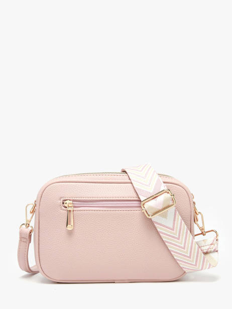 Cross Body Tas Grained Miniprix Roze grained F6967OR ander zicht 2
