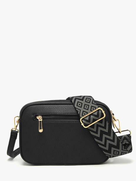 Cross Body Tas Grained Miniprix Zwart grained F6967OR ander zicht 3