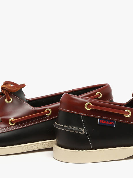 Bootschoenen Uit Leder Sebago Zwart men 7111M7W ander zicht 2