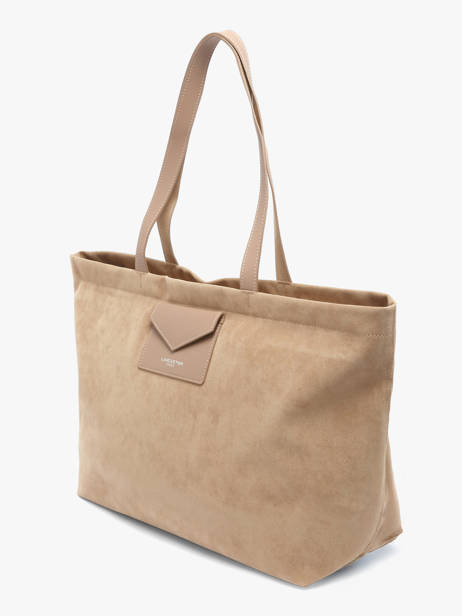 Schoudertas Suedine Kba Lancaster Beige suedine kba 63 ander zicht 1