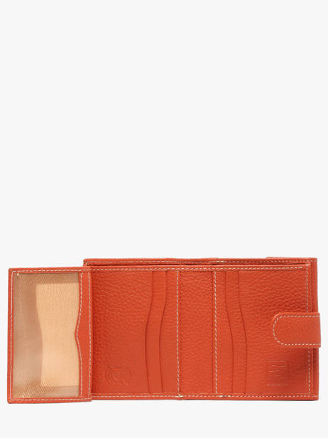 Portefeuille Cuir Crinkles Orange caviar 14227 vue secondaire 2