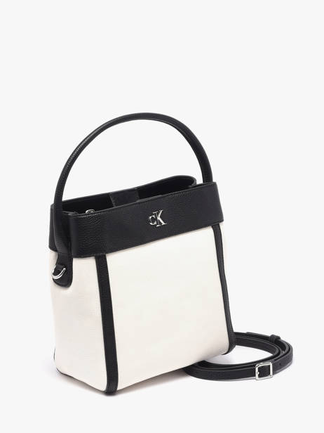 Handtas Hardware Monogram Katoen Calvin klein jeans Wit hardware monogram 4F3348G ander zicht 1