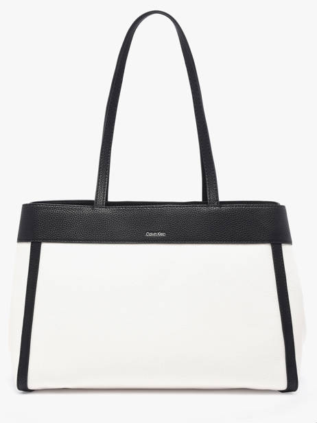 Schoudertas Hardware Monogram Katoen Calvin klein jeans Wit hardware monogram 4F3503G ander zicht 3