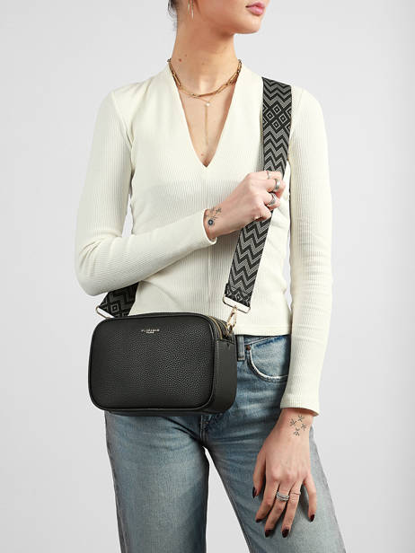 Cross Body Tas Grained Miniprix Zwart grained F6967OR ander zicht 1