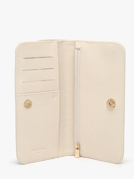 Sac Pochette Luna Cuir Avec Chaînette Amovible Hexagona Beige luna 688422 vue secondaire 3