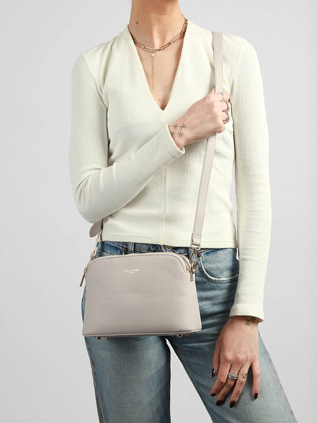 Cross Body Tas French Polyurethaan David jones Violet french CM7342 ander zicht 1