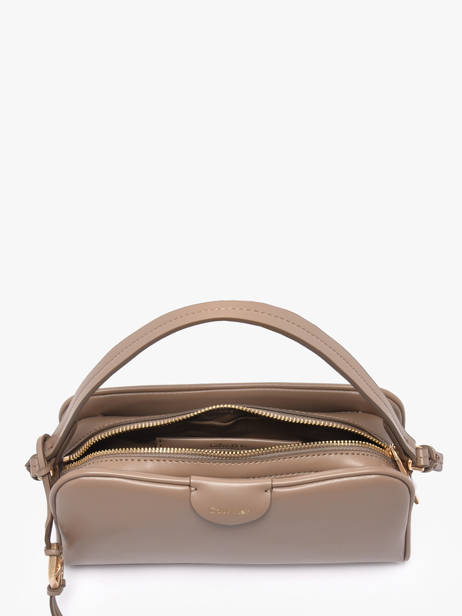 Sac Bandoulière Emblem Trio Polyurethane Calvin klein jeans Beige emblem trio 4F3370G vue secondaire 2