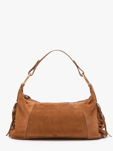 Schoudertas Mathilde Leder Vanessa bruno Bruin mathilde 12V40922 ander zicht 3