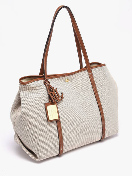 Schoudertas Emerie Canvas En Leder Lauren ralph lauren Beige emerie 31920062 ander zicht 3