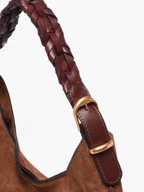 Schoudertas Jess Leder Vanessa bruno Bruin jess 32V40917 ander zicht 4