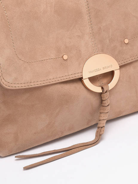Cross Body Tas Othilia In Suède Leder Vanessa bruno Beige othilia 55V40813 ander zicht 4