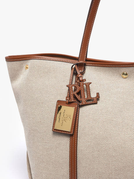 Schoudertas Emerie Canvas En Leder Lauren ralph lauren Beige emerie 31920062 ander zicht 6