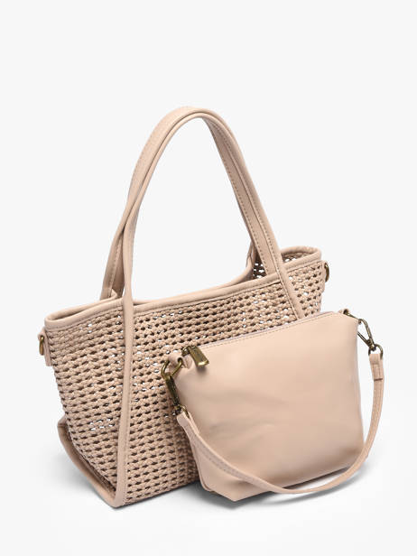 Schoudertas /cross Body Tresse Miniprix Beige tresse 19753 ander zicht 2