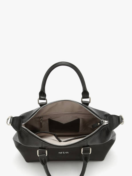 Handtas Vintage Leder Nat et nin Zwart vintage MTHYLANE ander zicht 2
