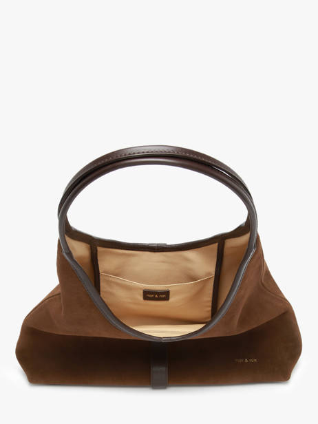 Schoudertas Vintage Leder Nat et nin Bruin vintage ROMEO ander zicht 2