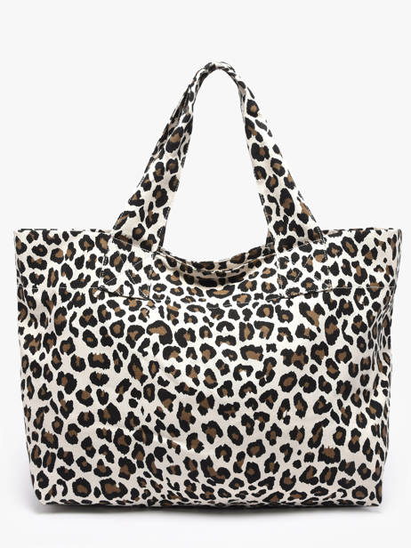 Sac Porté épaule Leopard Coton Miniprix Blanc leopard L vue secondaire 2